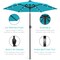 Best Choice Products 7.5ft Outdoor Solar Patio Umbrella for Deck, Pool w/ Tilt, Crank, LED Lights